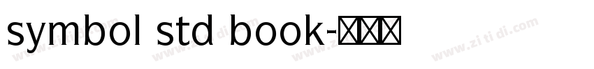 symbol std book字体转换